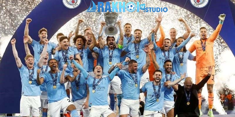 Man City ăn mừng chiến thắng tại chung kết C1